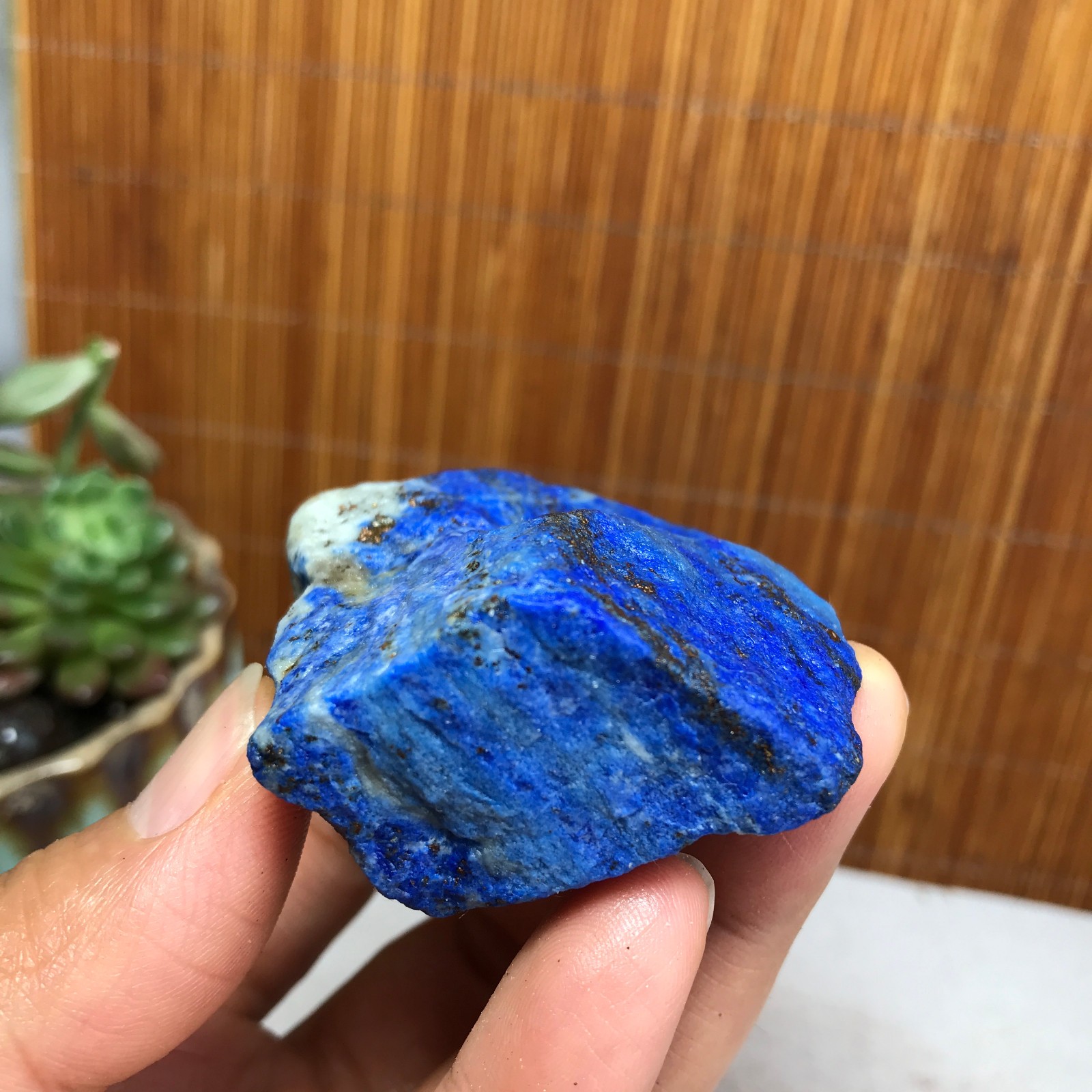 90g Natural lapis lazuli Crystal gemstone Rough Mineral Specimen healing A5475