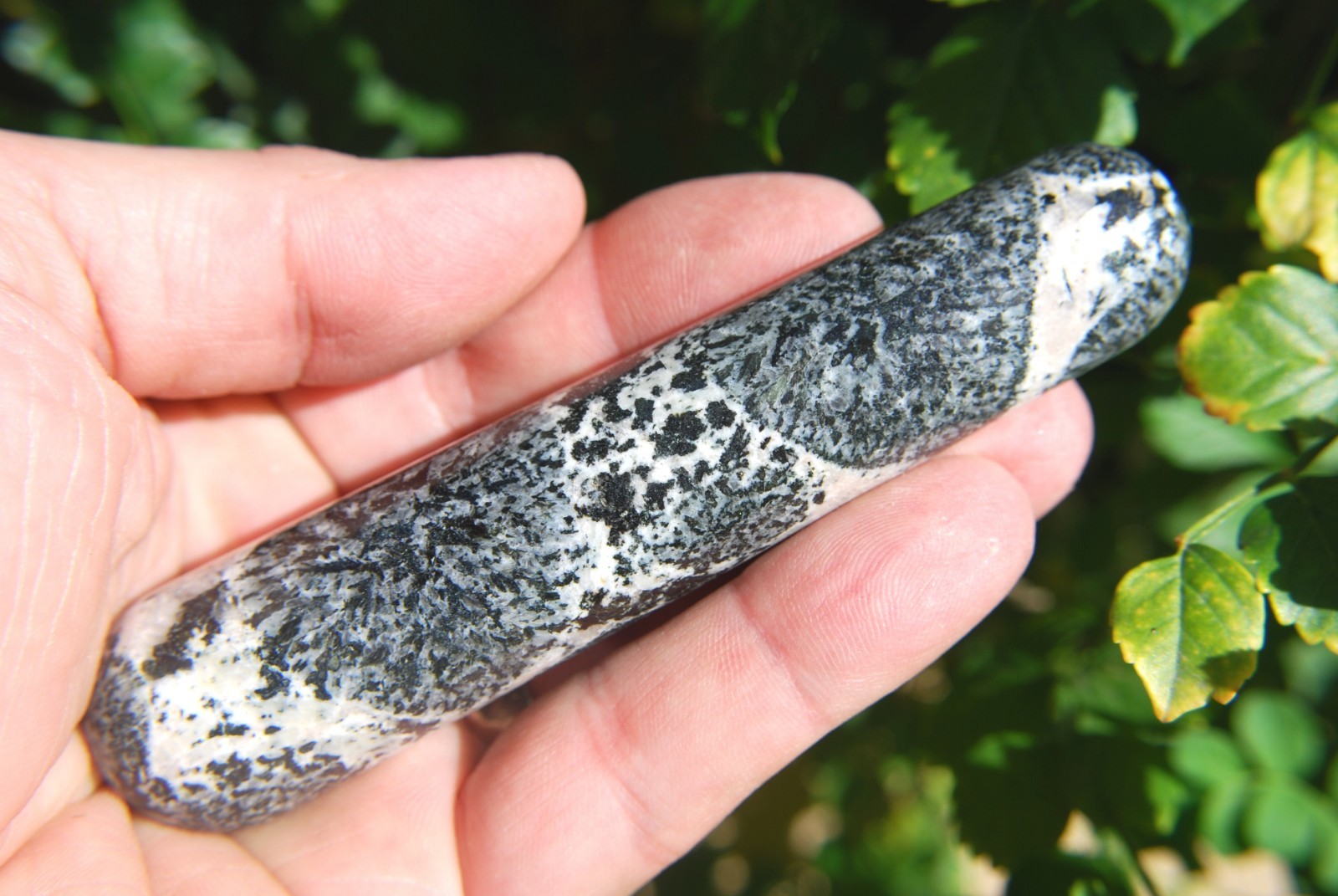 CHARGED Orbicular Granite (Volcanic) 4″ Massage Wand Healing REIKI 102g [RARE]