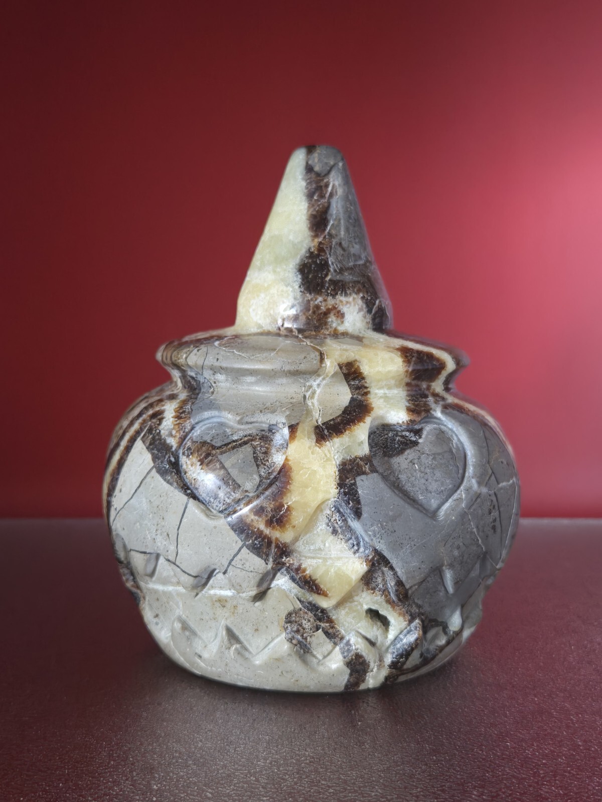 Natural Dragon Septarian Pumpkin Quartz Crystal UV Reactive Reiki Healing 5+LB