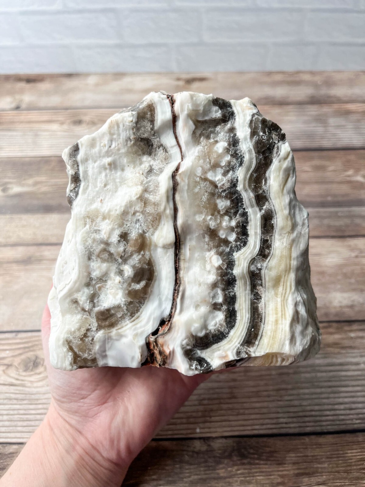 Zebra Calcite , 4 lb 8.6oz Mexican Raw Rough