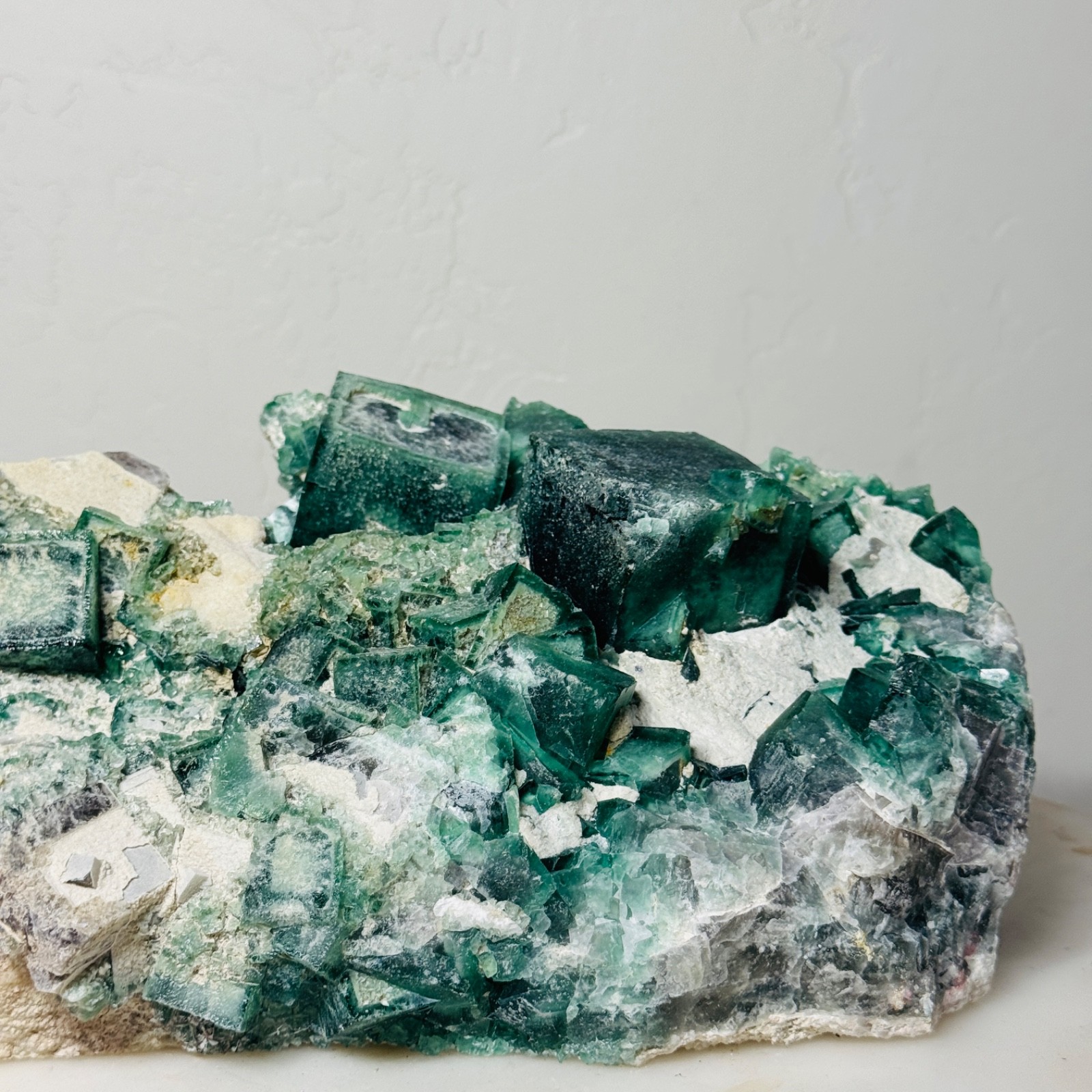 Raw Natural Large Fluorite Cluster – Green Crystal Specimen Decor | 9.8 lb