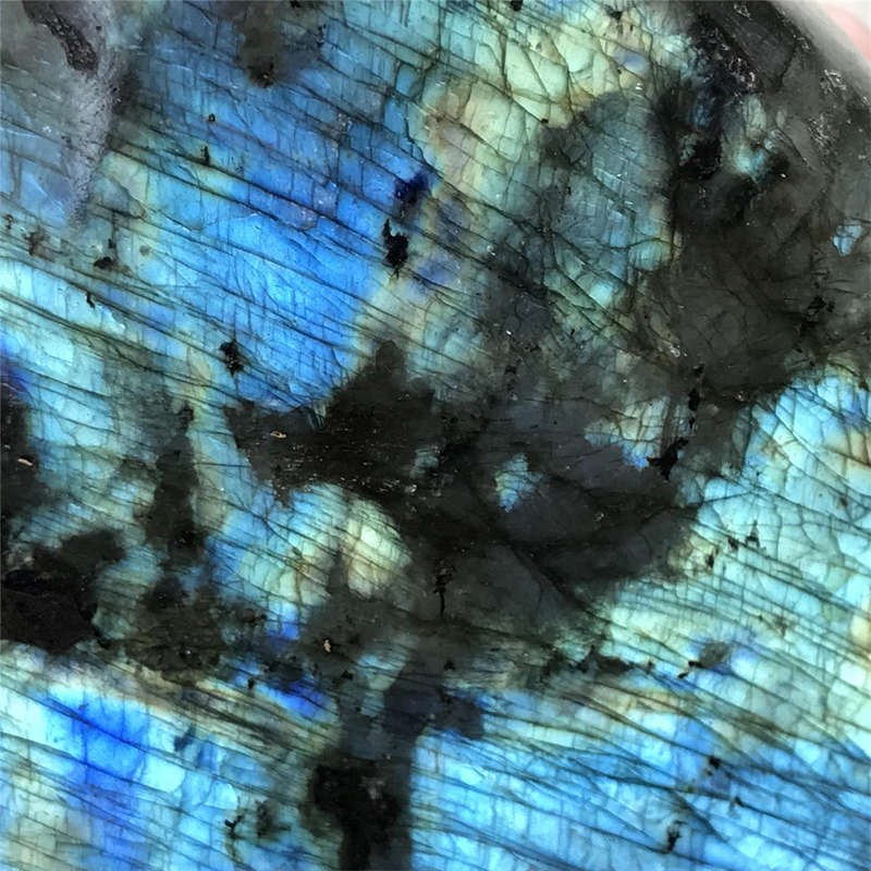 830g Natural Labradorite Quartz Crystal Spectrolite Mineral Reiki healing