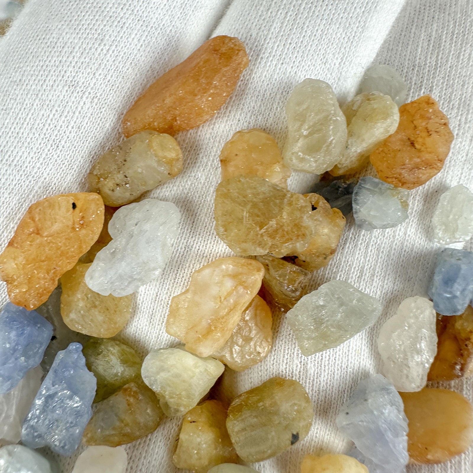 Natural Raw Blue & Yellow Sapphire Crystal / Prosperity / Astrology
