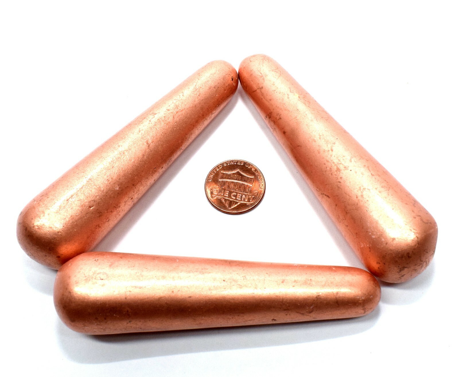3.5″ Native Michigan Solid Copper Crafted into Metal Massage Wand Point (1PC)