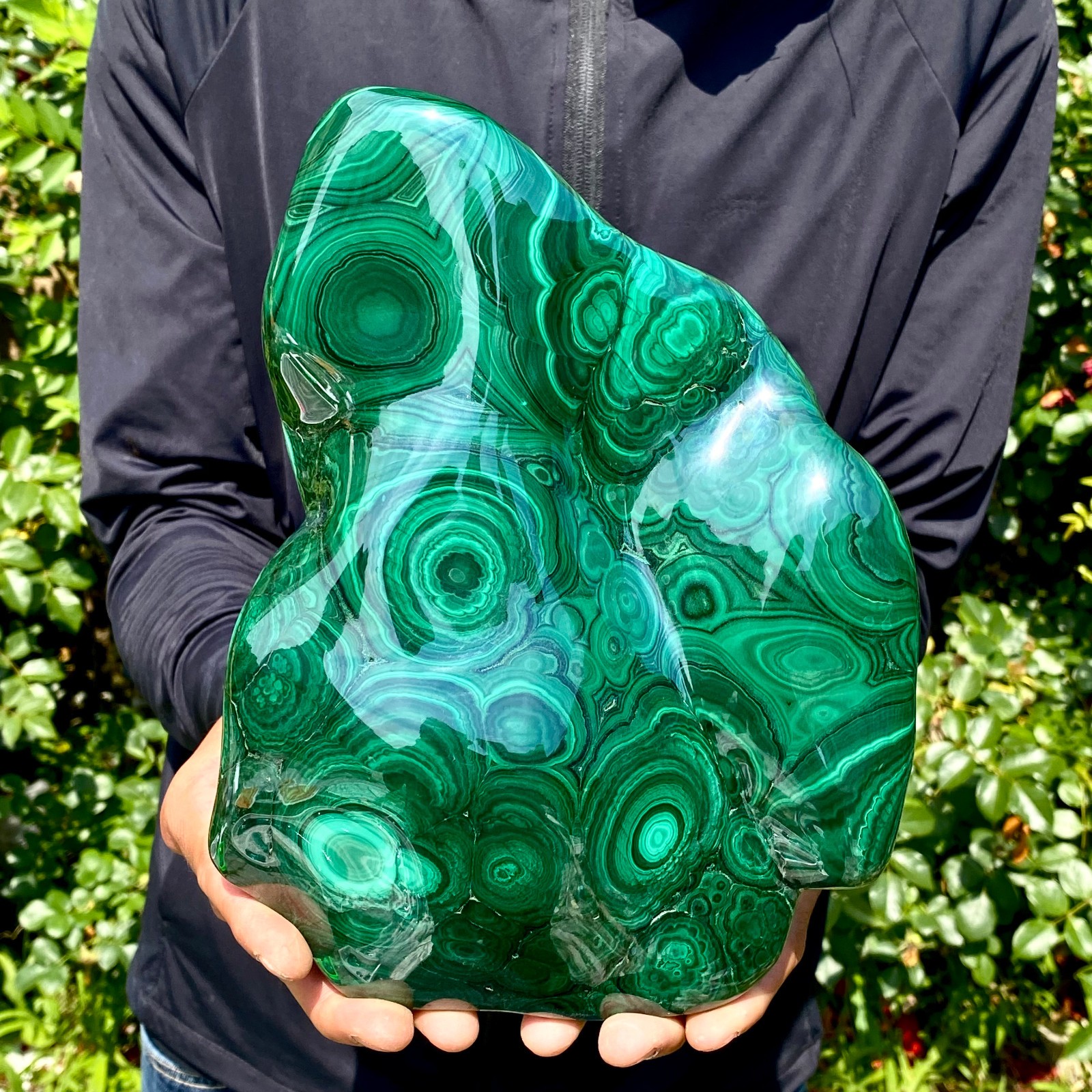 11LB Natural Polished Malachite Mineral freeform specimen Reiki Stone Healing