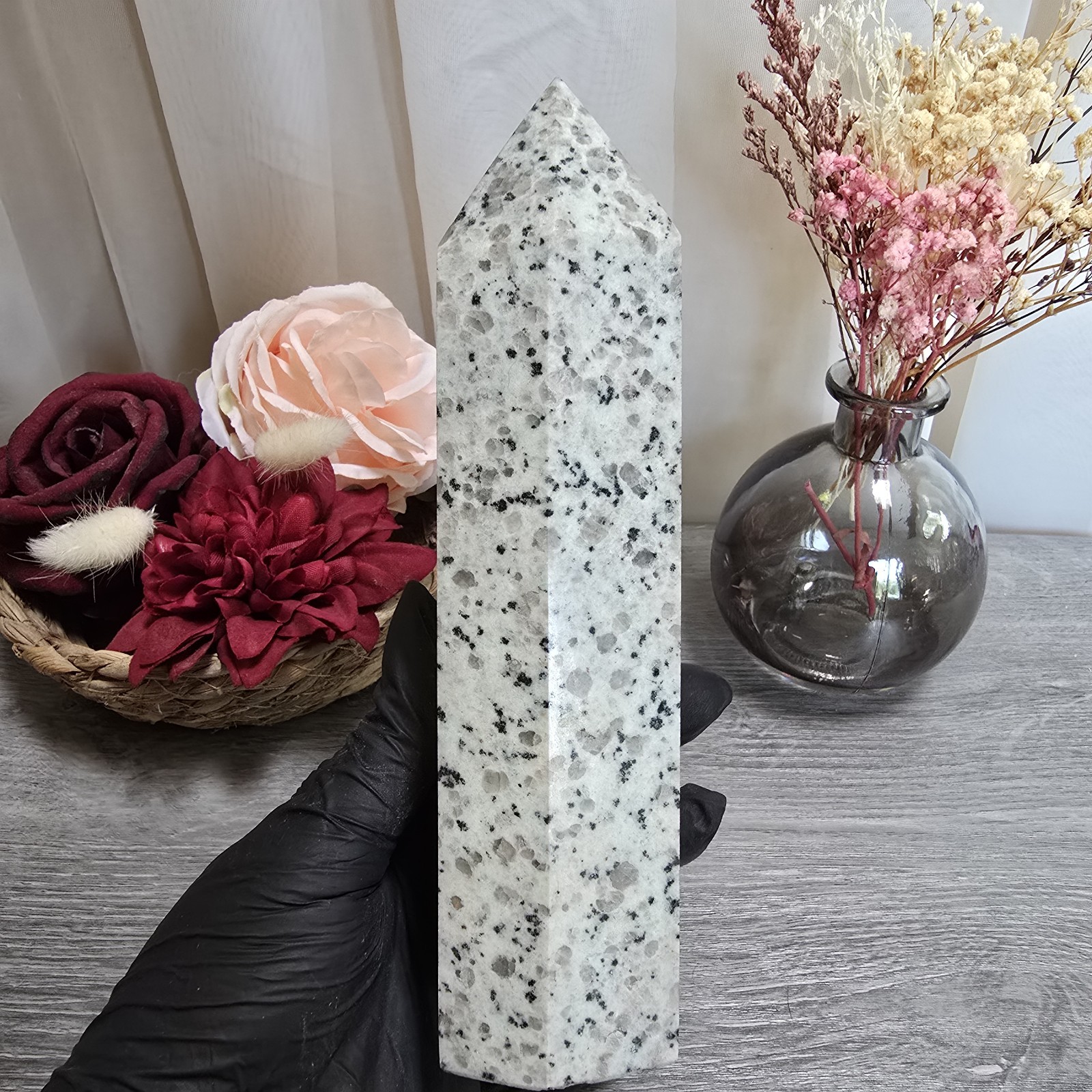 Large Kiwi Jasper Crystal Tower (79)