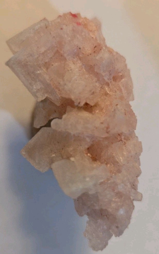 Pink Halite Crystal Cluster Specimen 2.25 X 2 X 1 Inches