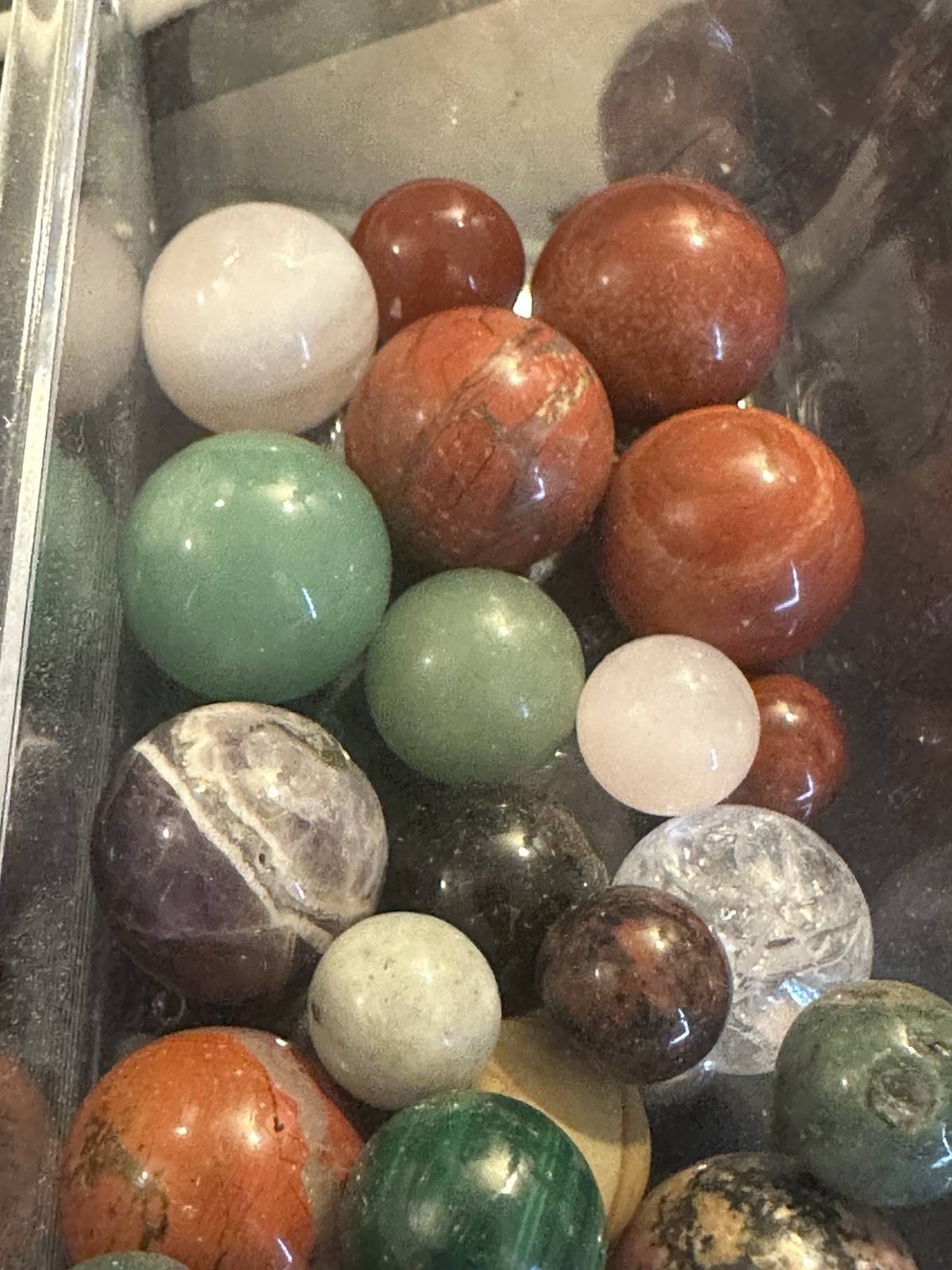 Bulk Crystal Sphere Lot – Assorted Natural Gemstone Mini Spheres Mixed Set