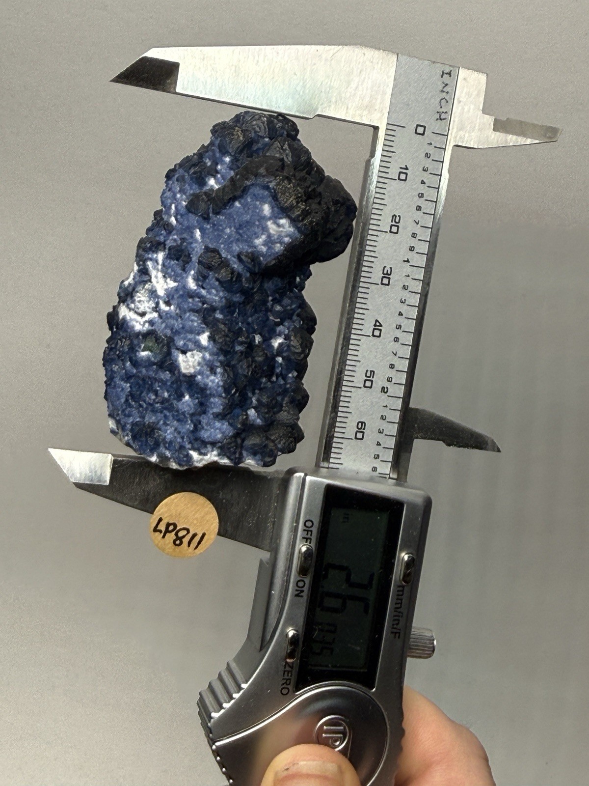 Superb Blueberry Fluorite on Candle Quartz |Huanggang Liang Mine, Inner Mongolia