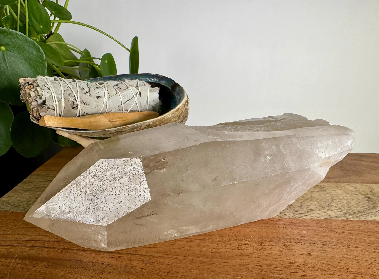 Large Lemurian Quartz Point with Beautiful Isis Face, Master Record Keeper
