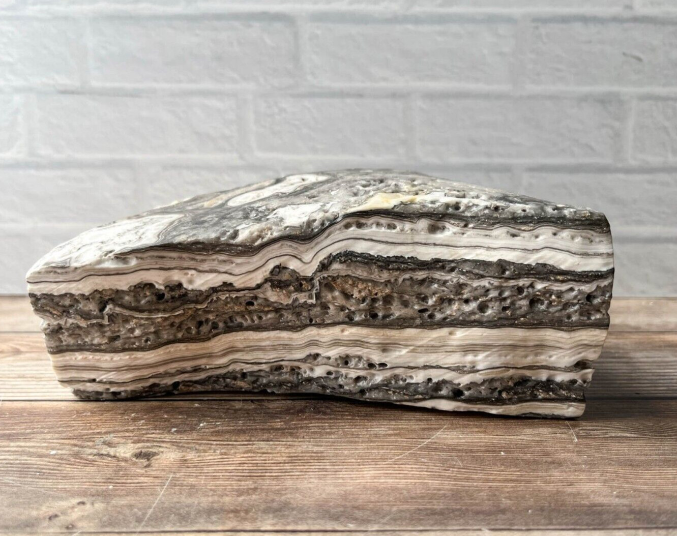 Zebra Calcite , 3 lb 14.2 oz Mexican Raw Rough