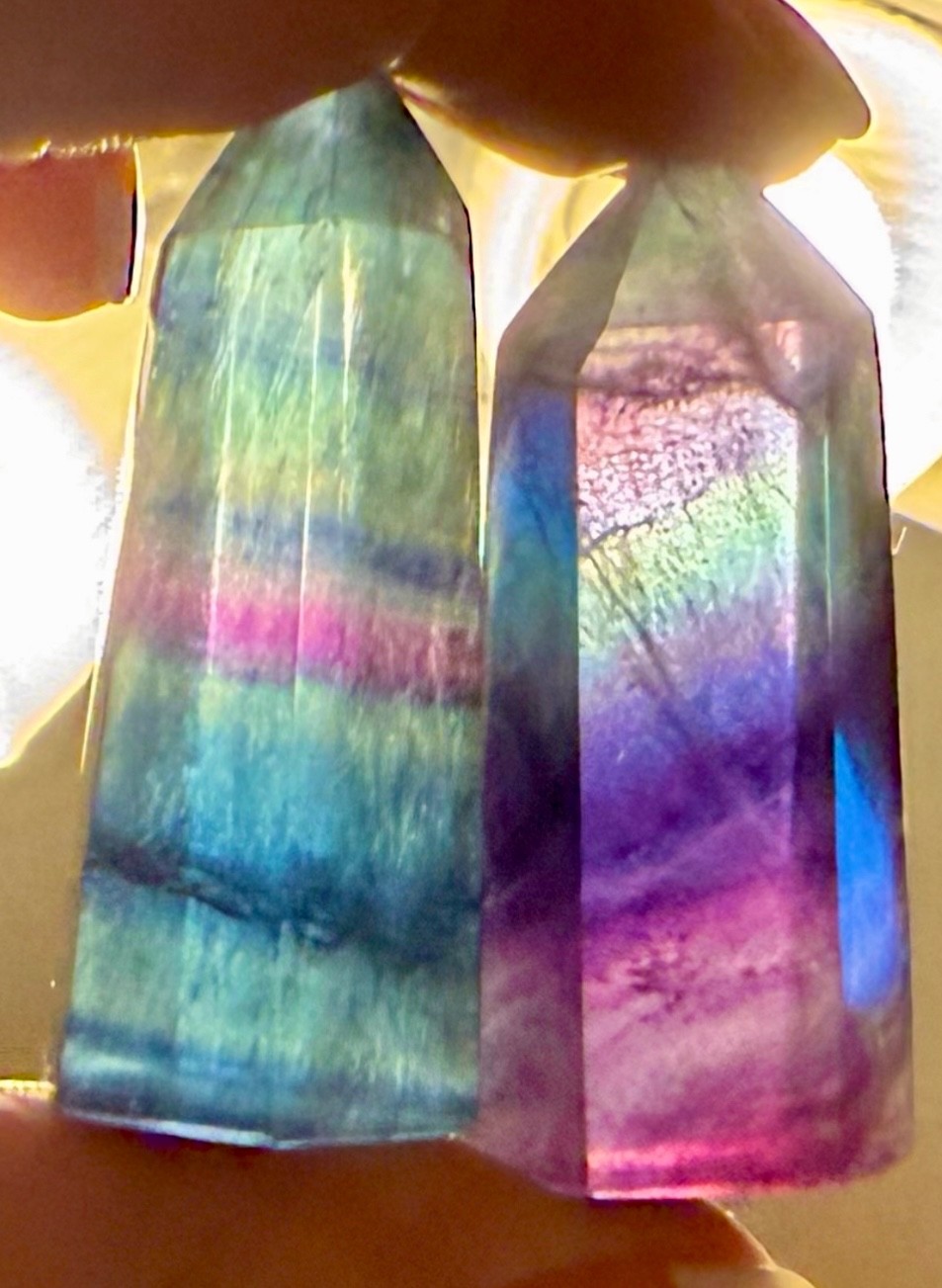 Lucky Crystal Confetti Scoop No Chips Carvings Towers Palm Stones 1/2-2LB
