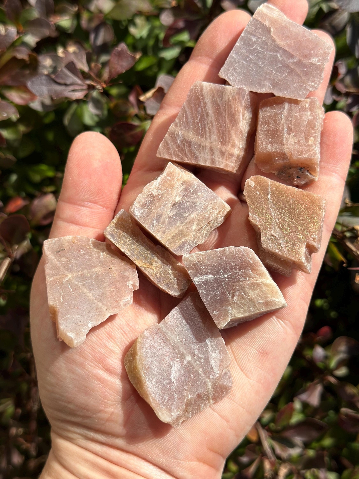 Raw Peach Moonstone Sunstone (Grade A), Natural Peach Moonstone from Sri Lanka