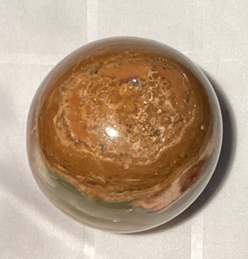 Polished Banded Stone Sphere Ball Mineral Crystal Display Specimen