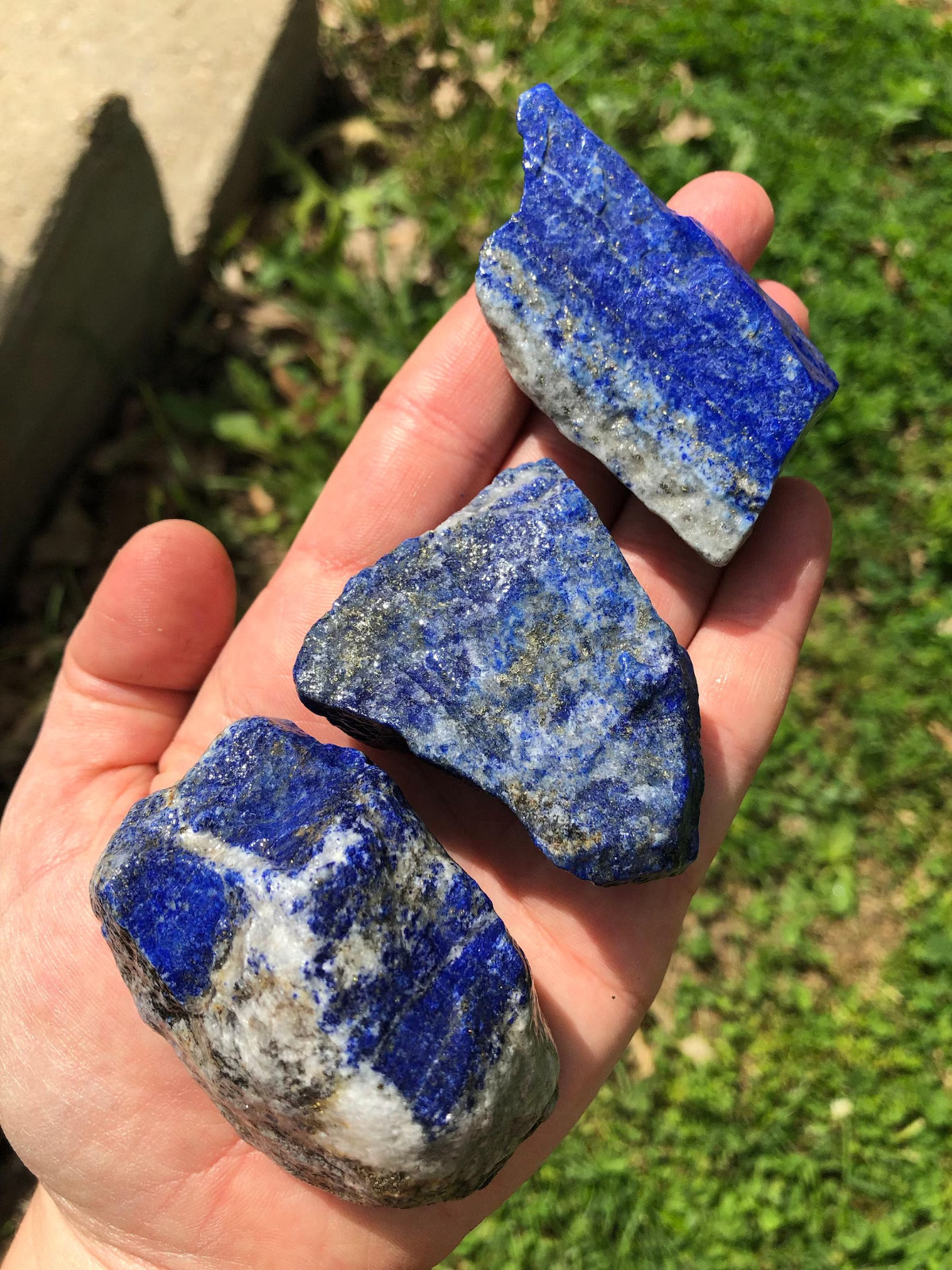 Natural Lapis Lazuli Raw Stone Crystal Mineral Specimen Healing Energy Gifts
