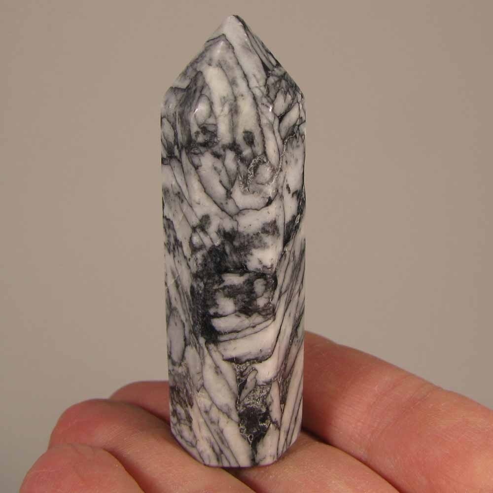 2.7″ PINOLITE Pinolith Tower Polished Gemstone Point Obelisk – Austria