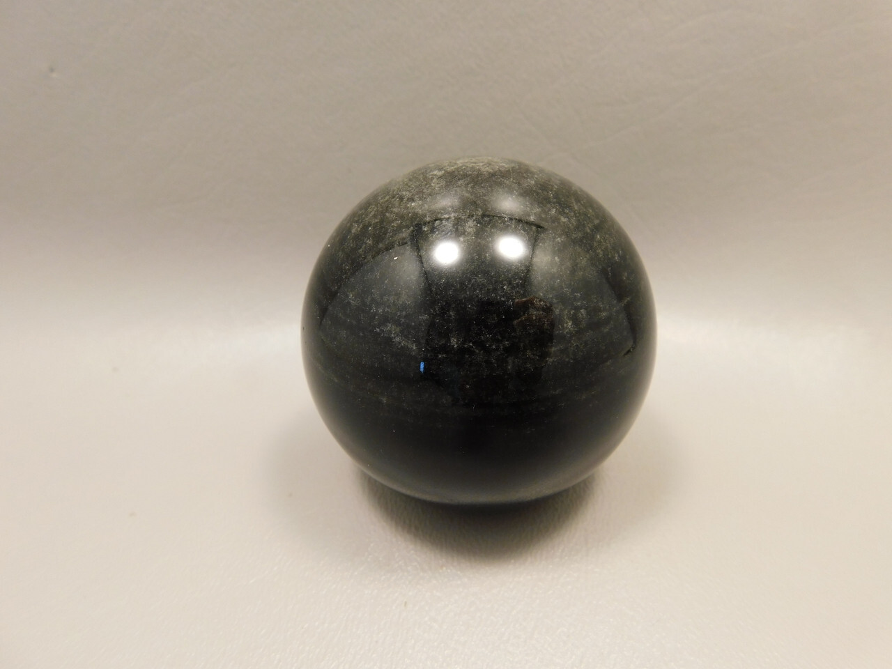 Silver Sheen Sphere 2.25 inch Gemstone Chatoyant Stone 57 mm Ball #Os6