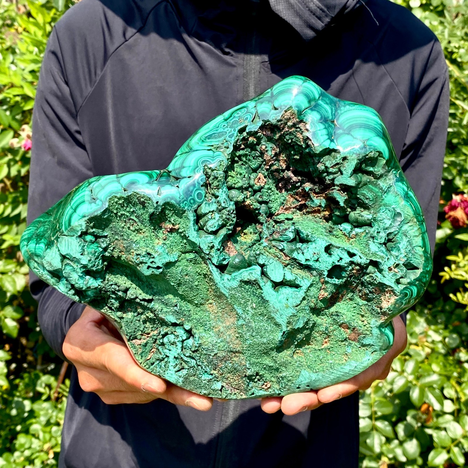 11LB Natural Polished Malachite Mineral freeform specimen Reiki Stone Healing