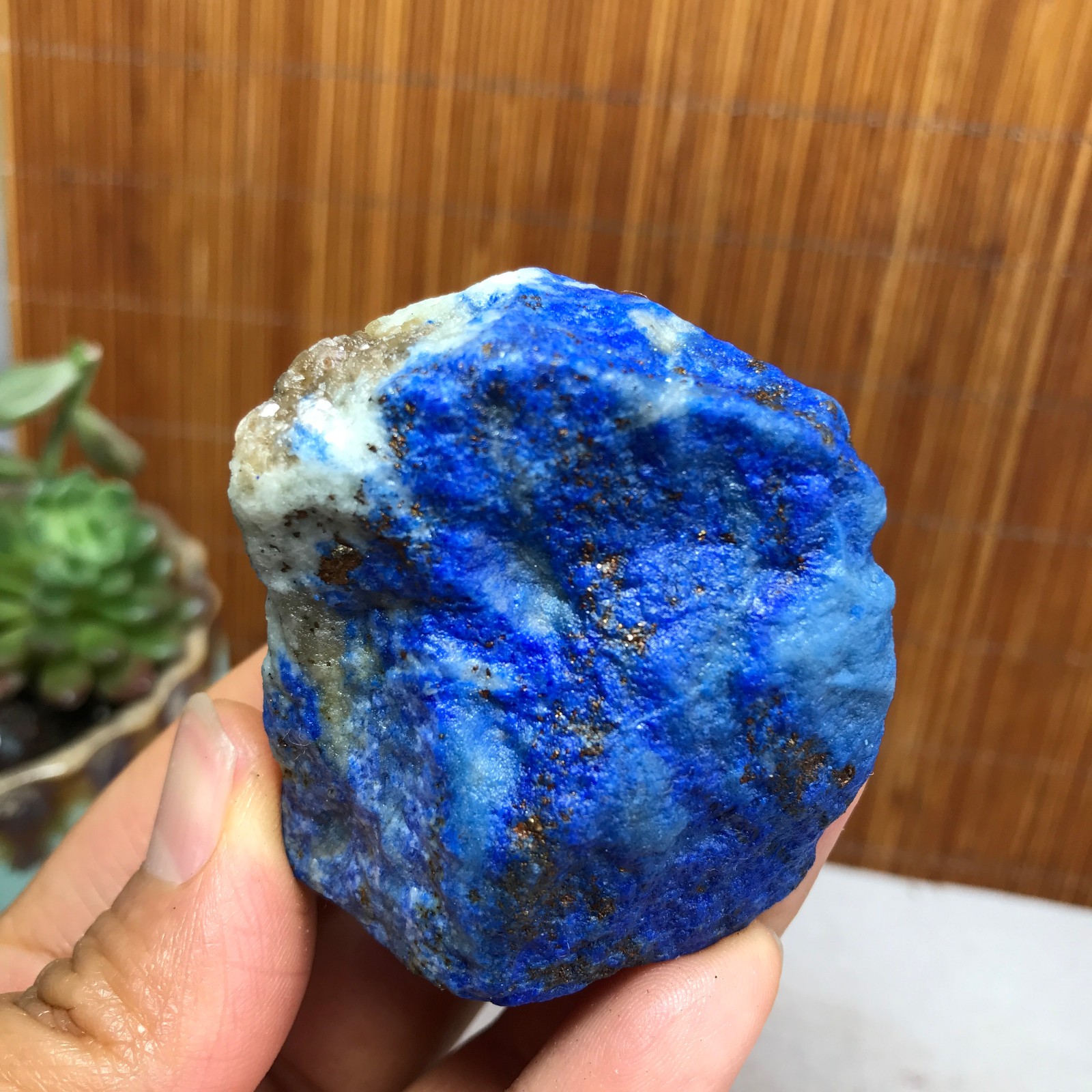 90g Natural lapis lazuli Crystal gemstone Rough Mineral Specimen healing A5475