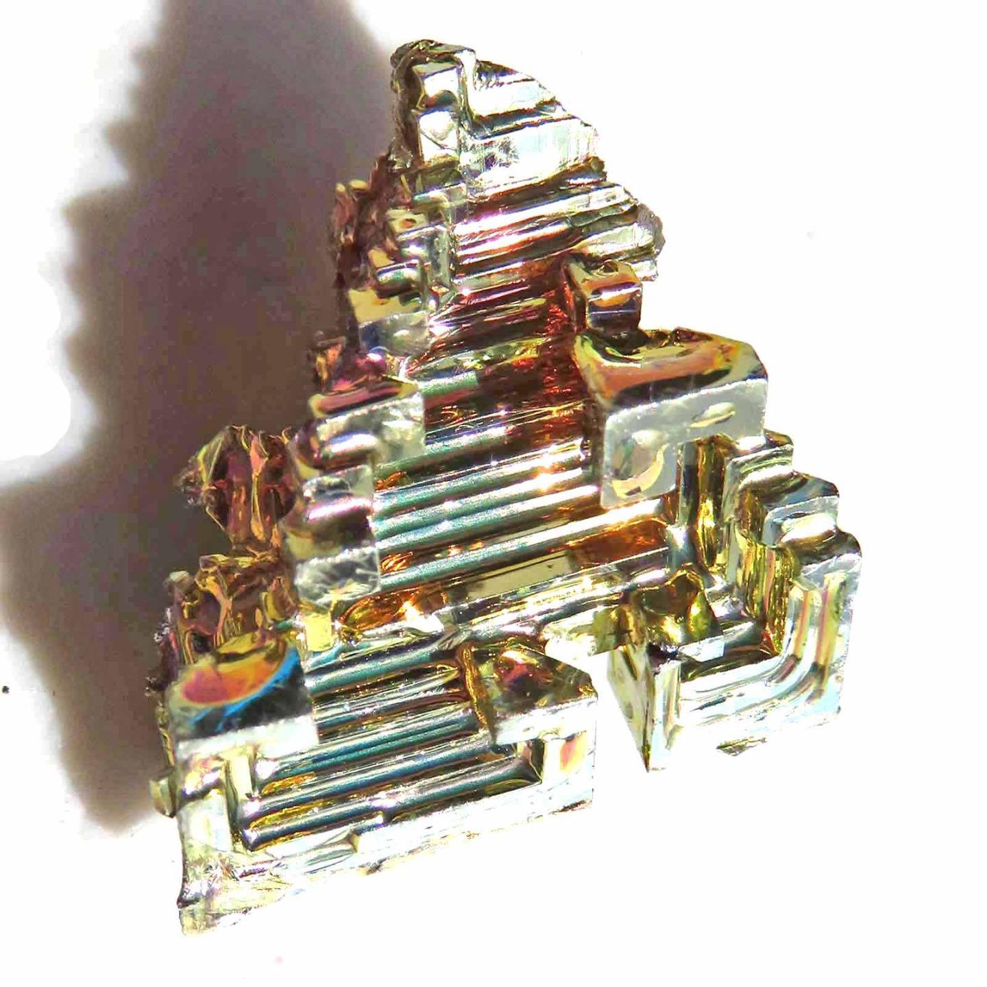 Bismuth Crystal Wire Wrap Bi STEM Education Crystal Grid Rainbow Bis70