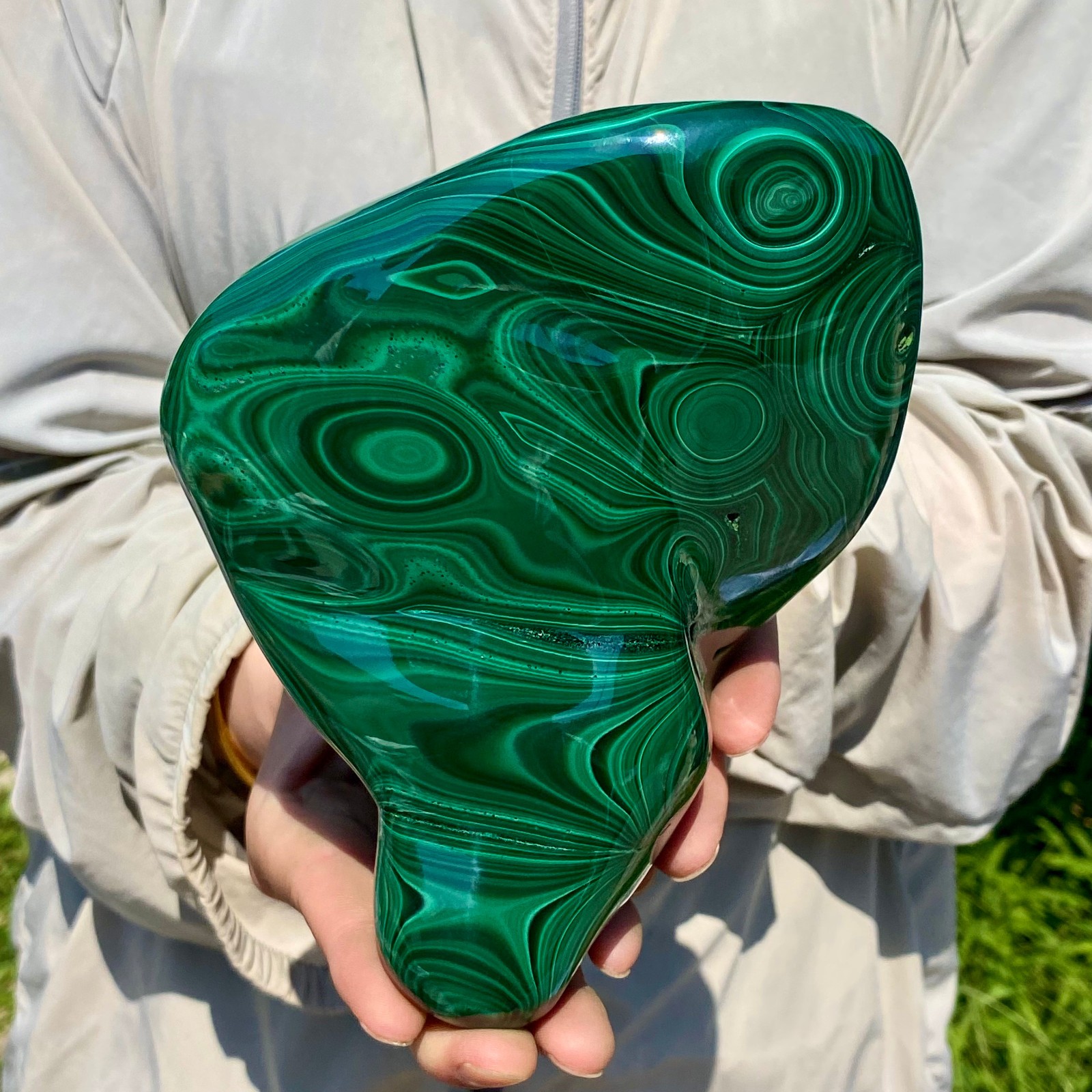 4.96LB TOP Natural Malachite crystal quartz Mineral specimen Reiki gem