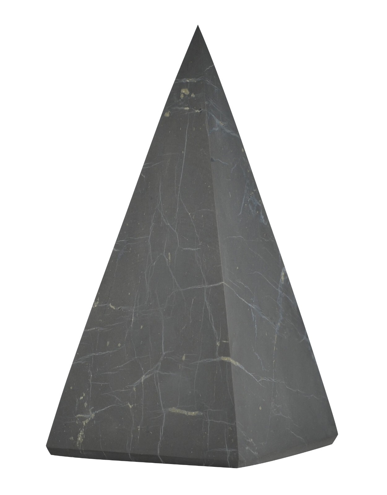 Shungite World Shungite Pyramid Tall – Various sizes ( Polished or Unpolished )