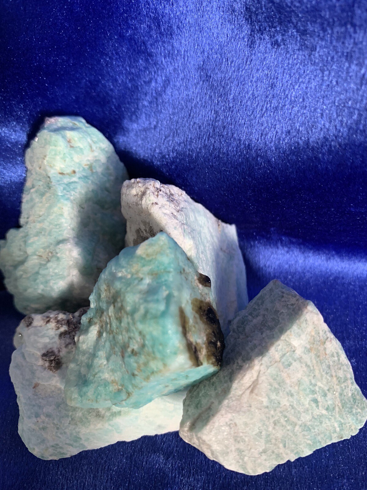 Raw Rough Amazonite Gemstone Large Matrixes Healing Energy Crystals 1 piece