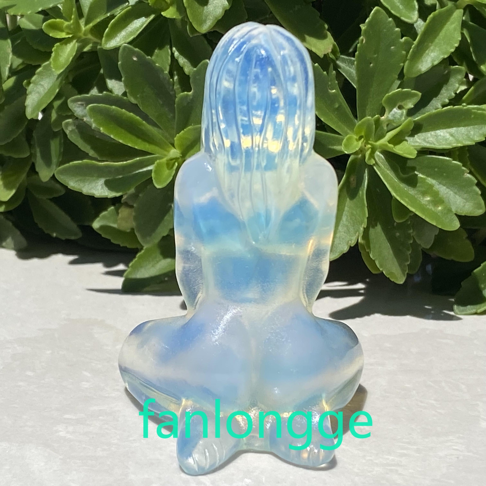 3″ Opalite Women Naked Quartz Crystal Skull Carved Goddess Reiki 1pc