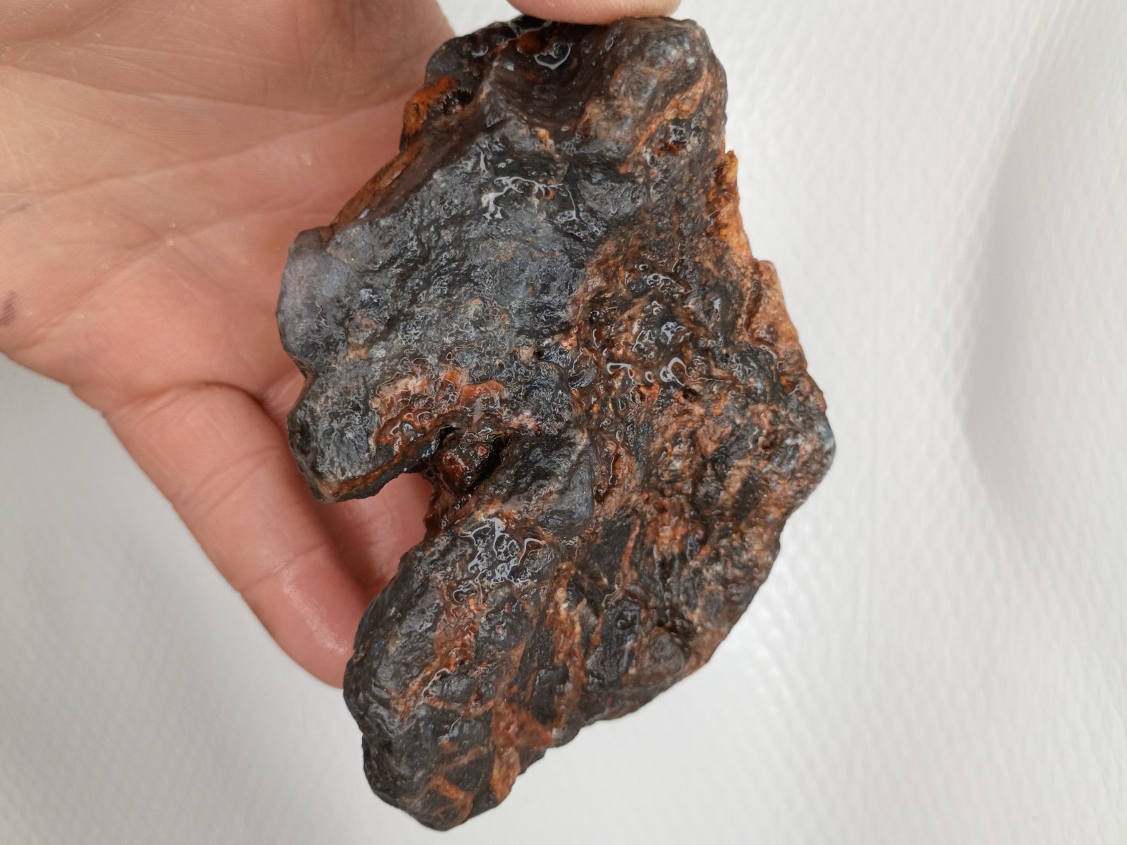 Dark Brown & Black Rough Mineral Rock Chunk Display Specimen Stone