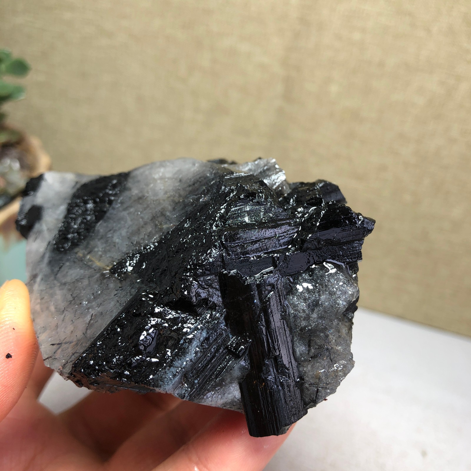 252g Natural tourmaline Crystal paragenesis gemstone original Specimen A4822