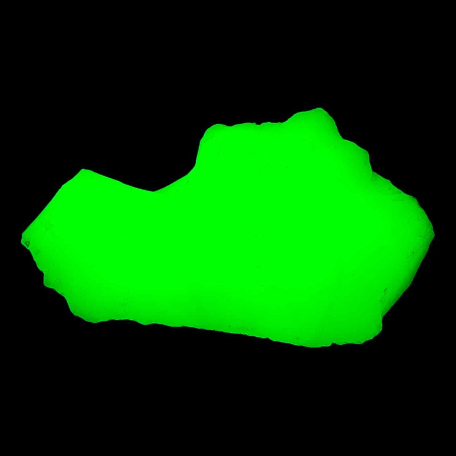 Jadeite Art Glass Cullet Glowing Uranium Opaque Slag Glass #4GX75
