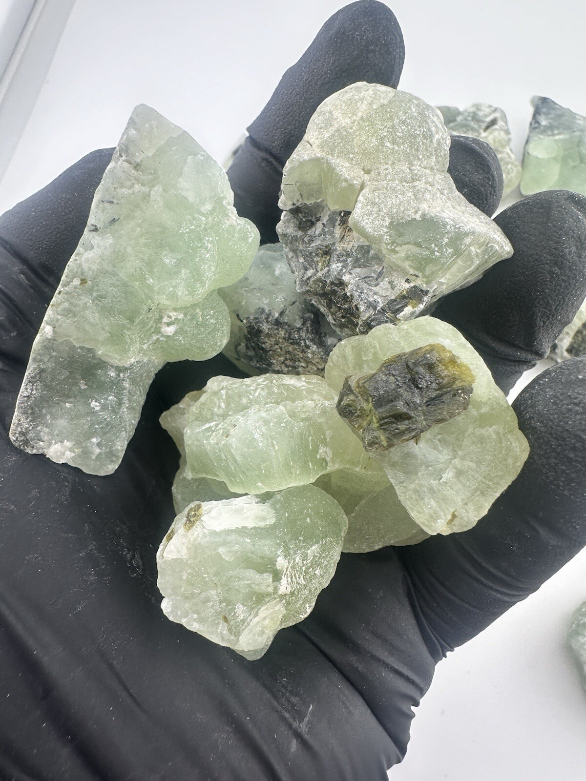 1 8 lb Prehnite with Epidote Inclusions from Mali Jewelry Making Gemstones