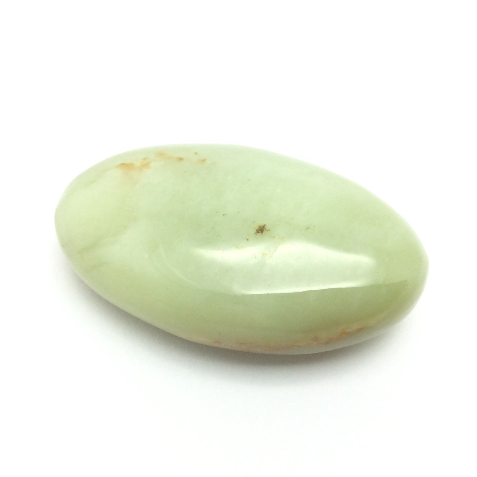 Siberian Jade Pebble Pistachio Green Brown Nephrite Jade Stone Siberia #18