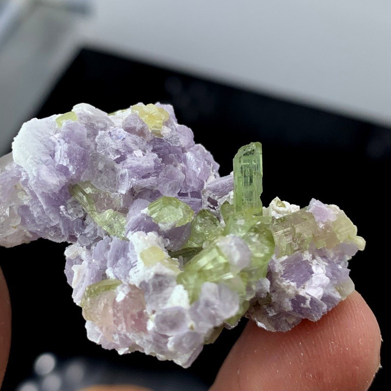 27 Grams Stunning Tourmaline on Lepidolite Matrix – Afghanistan