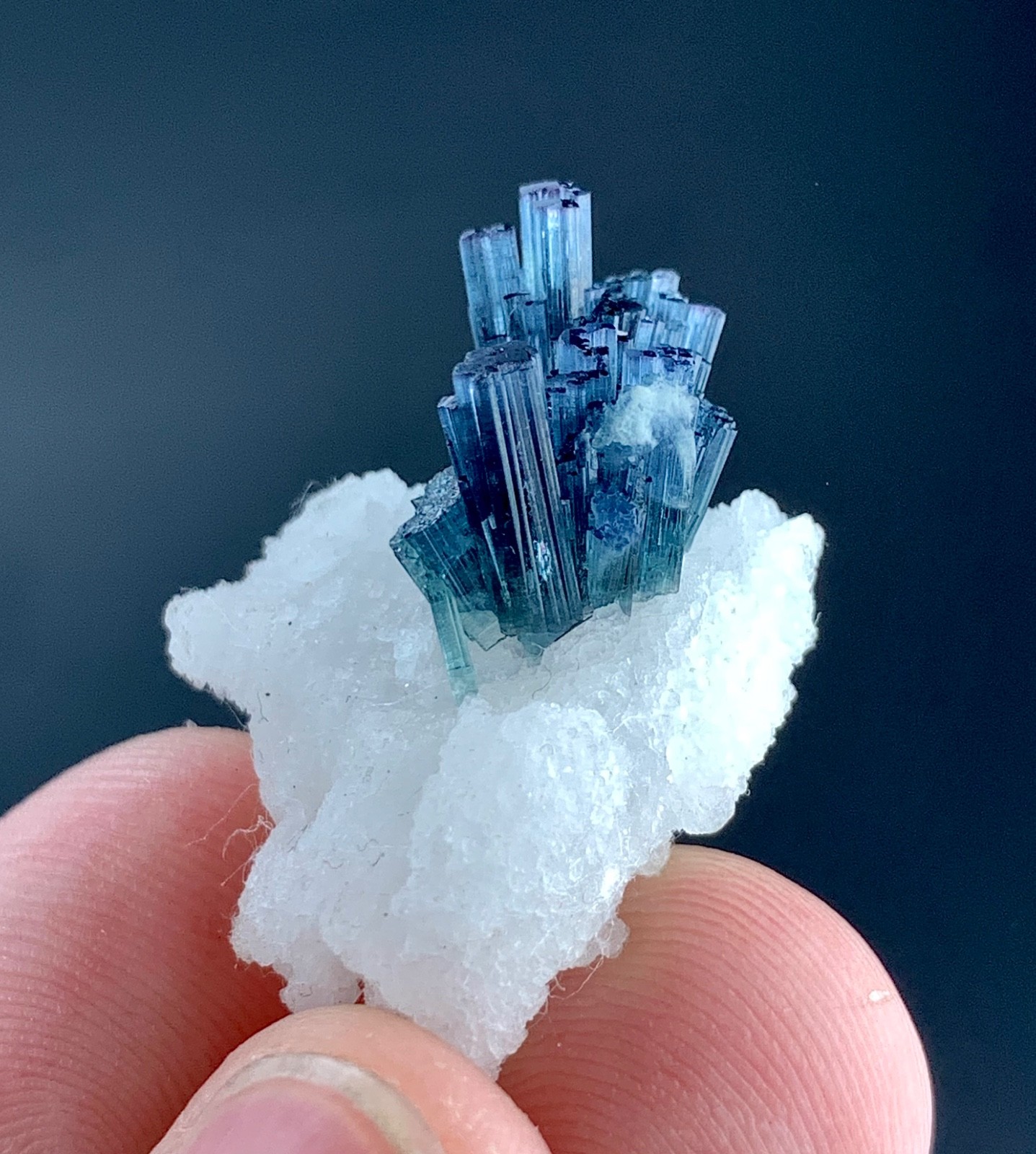 23 CTs Natural Indicolite Tourmaline Cluster specimen from Afghanistan