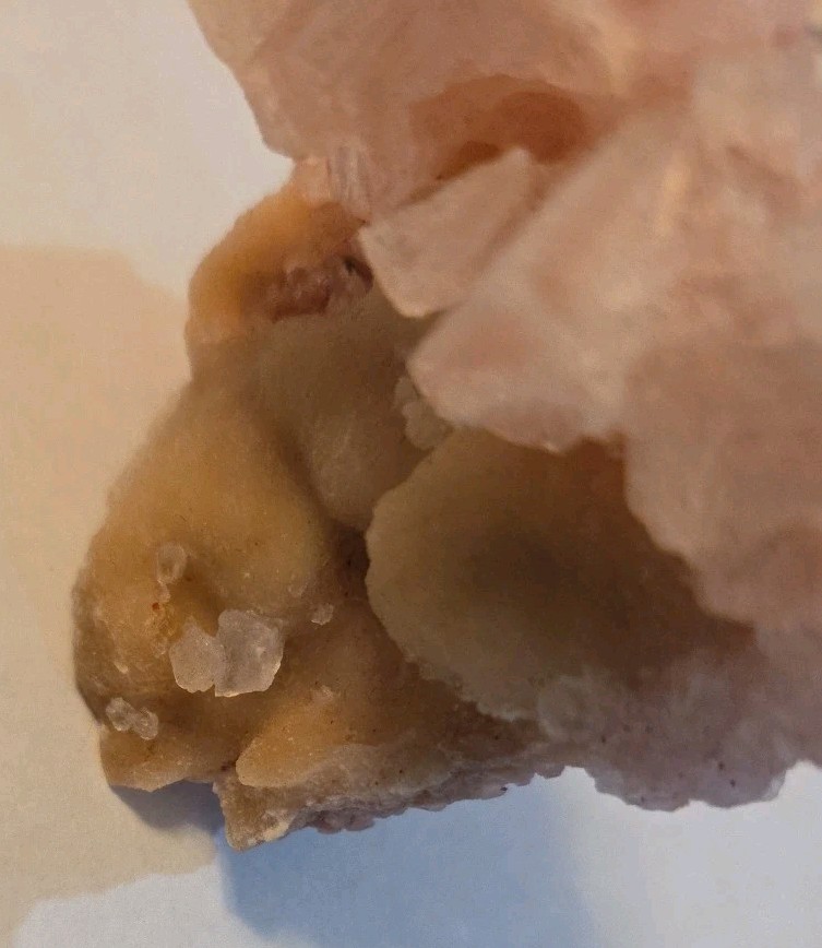 Pink Halite Crystal Cluster Specimen 2.25 X 2 X 1 Inches