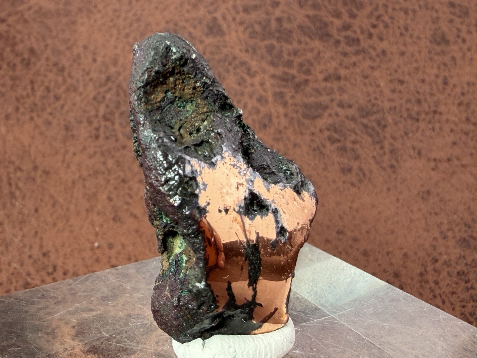 Natural Oxidized Green Glacial Float Copper with Buffed Finish, Michigan 28.3 g