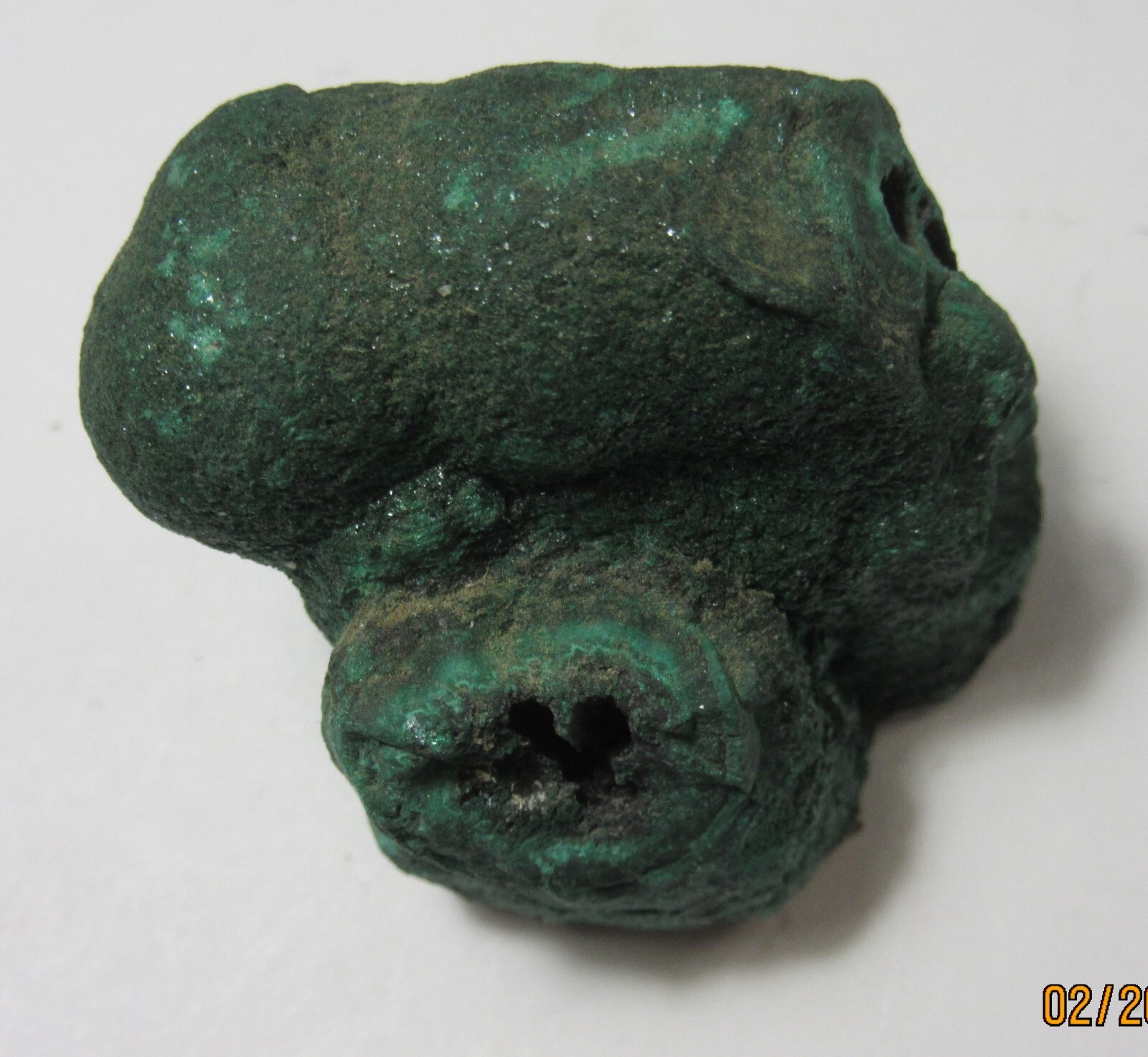 Green Malachite Mineral Nodule Zaire Africa 1 5/8″ Collectible GMNCZA-15s