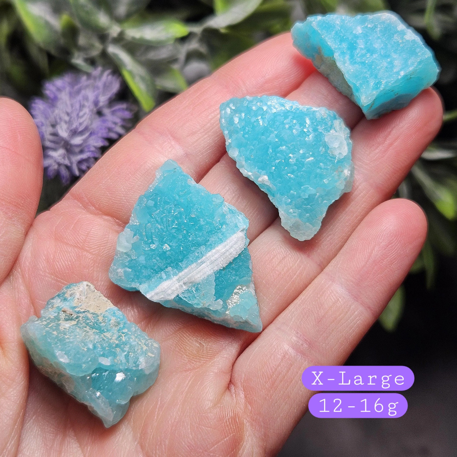 Smithsonite Crystal from the Congo, Natural VIVID Blue Smithsonite Raw Stone