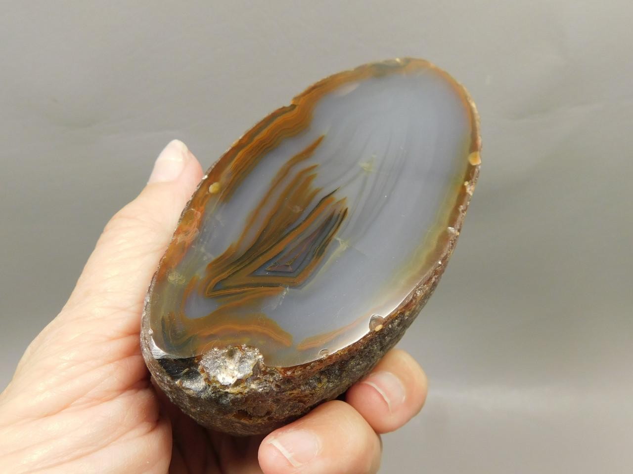 Brazilian Piranha Agate Collector Polished Rock Nodule #O15
