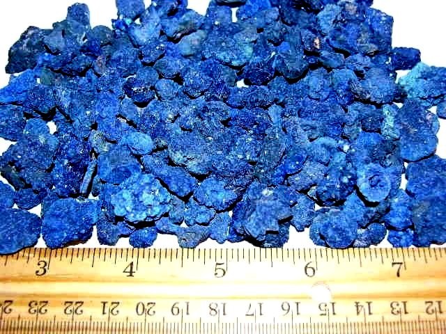 Azurite crystal roses blue natural clusters Arizona 1/4-5/8 inch 100 piece lot
