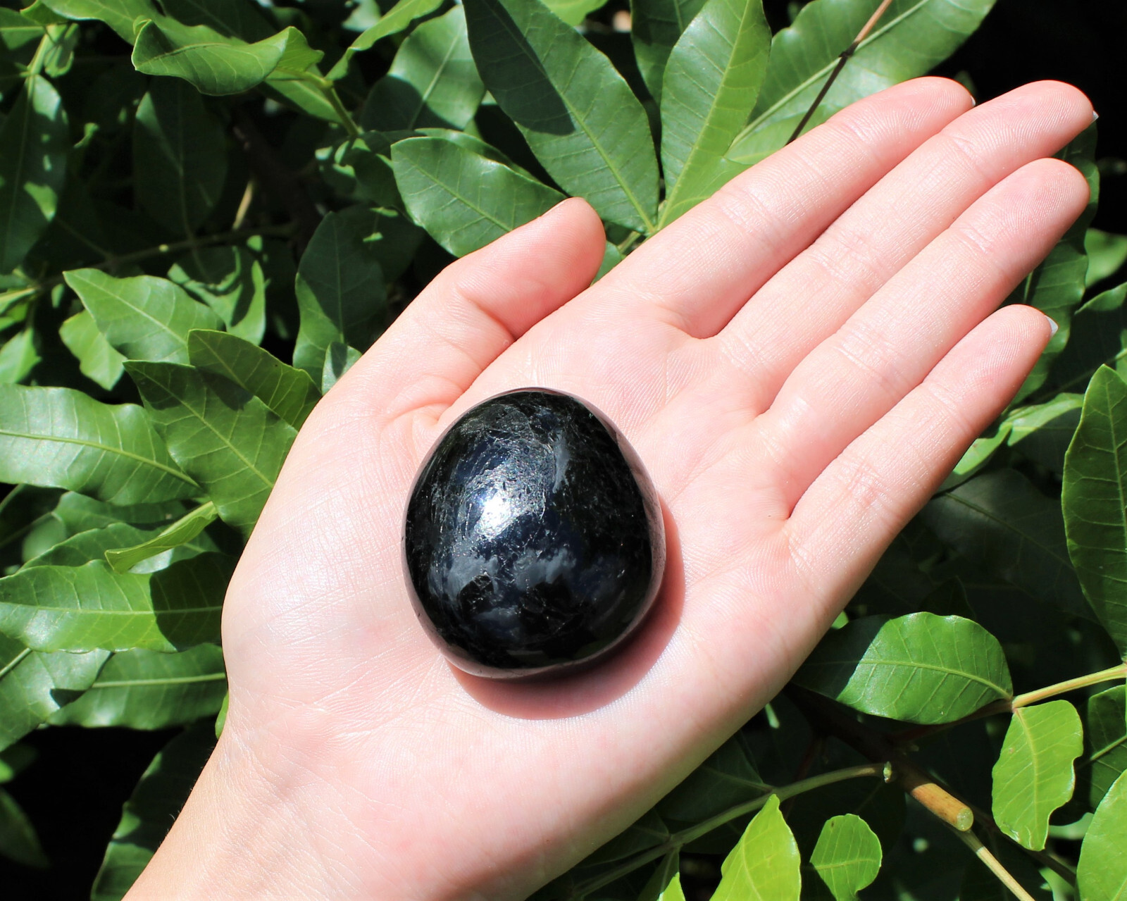 Wholesale Bulk Lot Black Tourmaline Palm Stones – Polished Tourmaline Pebbles