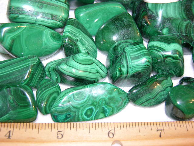 Malachite polished AA gem grade natural Congo,Africa 1/2 pound lot 4-10 pieces