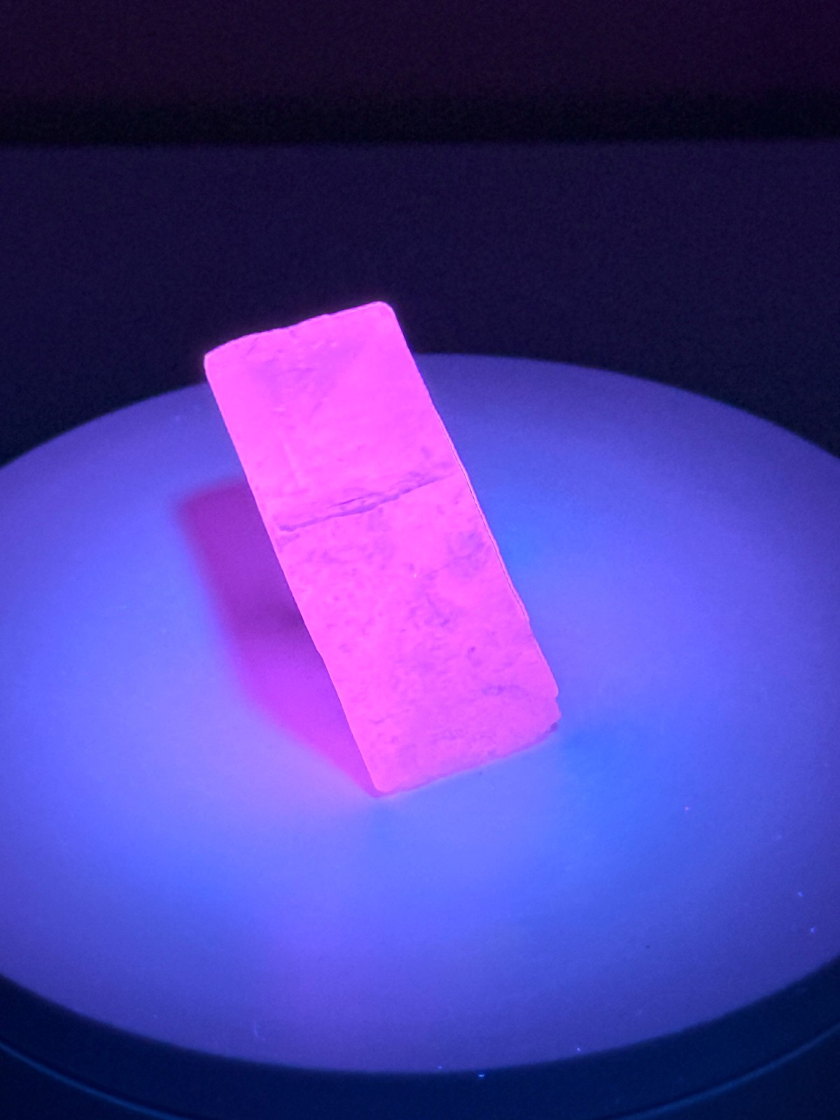 RADIANT Iceland Spar Calcite Crystal Specimen w/ Terlingua-like Fluorescence