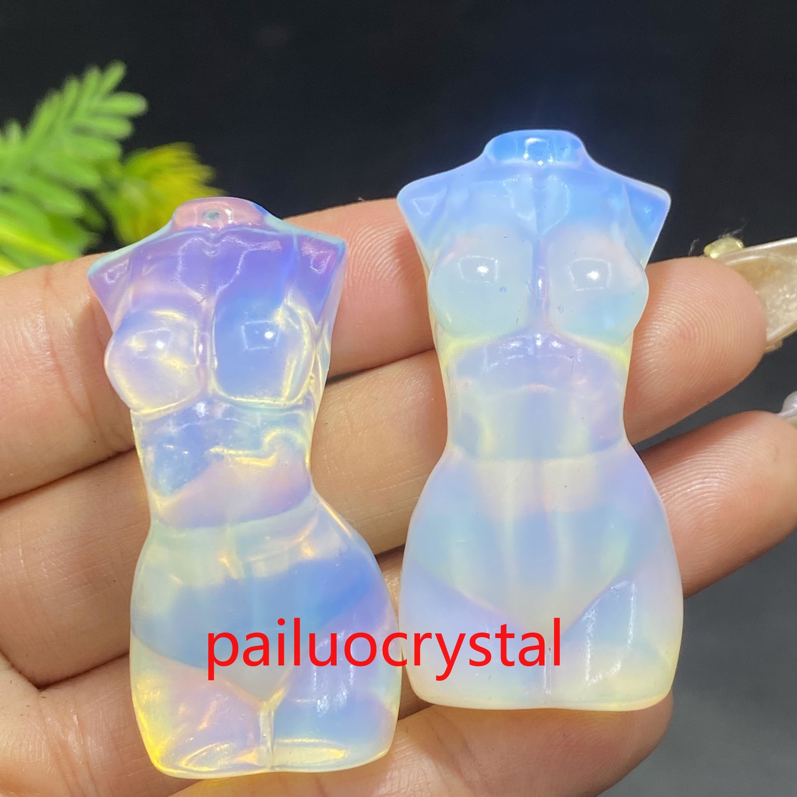 10pcs Natural Mixed Women Quartz Crystal Skull Carved Goddess Gem Healing 1.7″
