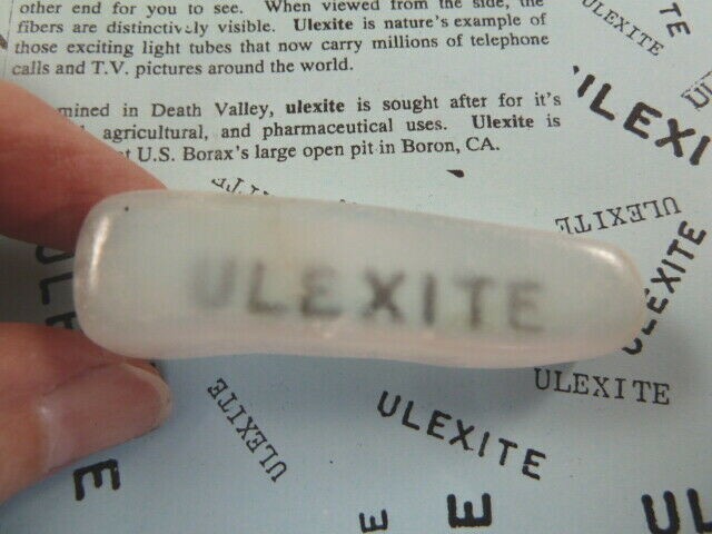 (r32-20) 2-1/8″ Ulexite gemstone Mineral TV rock mine mined rocks Boron CA USA