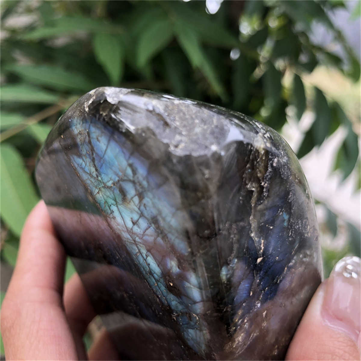 840g Natural Labradorite Mineral Quartz Crystal Mineral Reiki healing