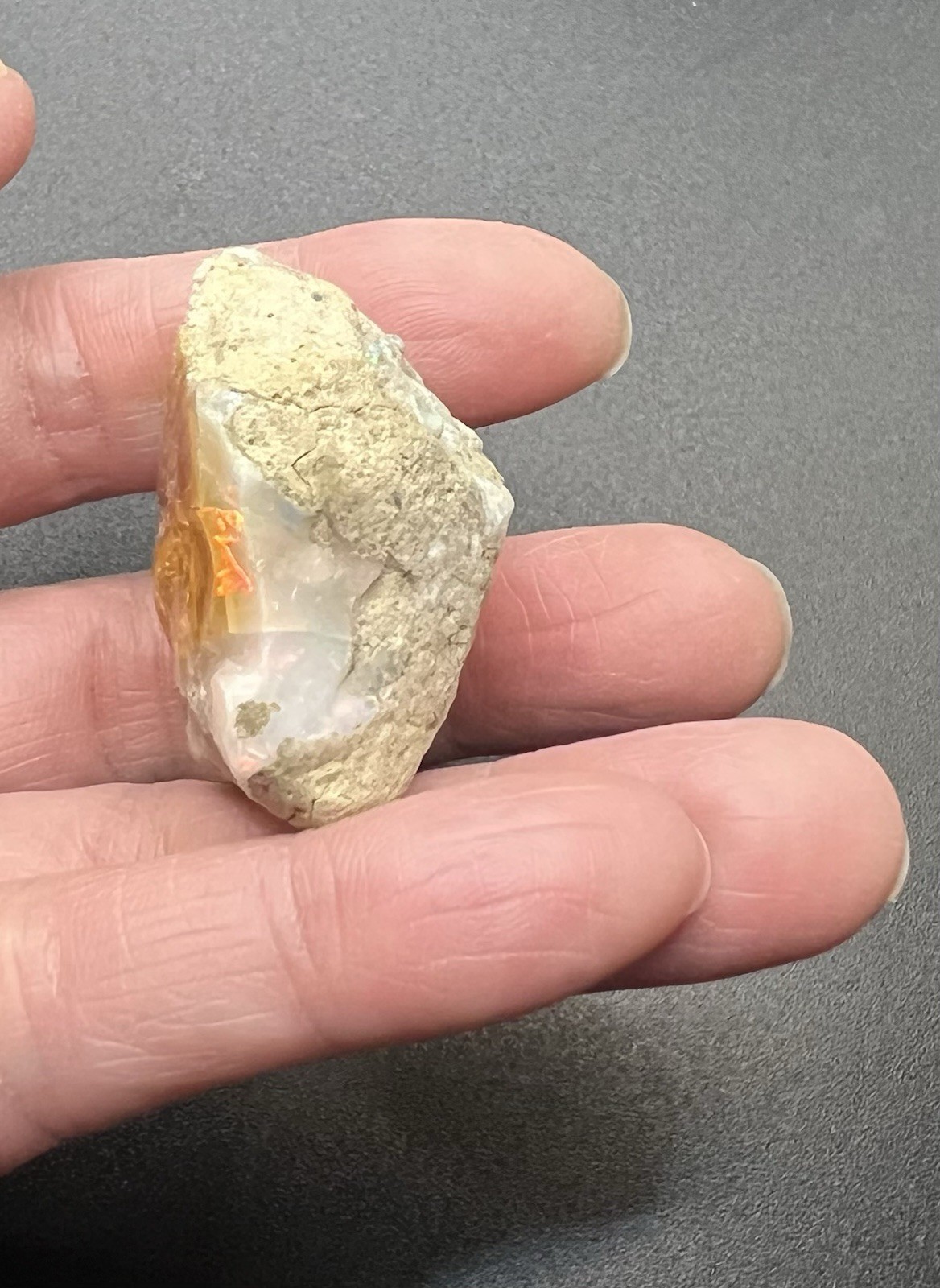 Ethiopian Welo Genuine Opal 30.2g Approx 1 1/2in AWESOME FLASHES