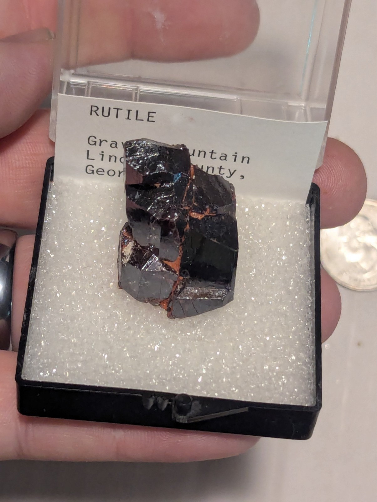 Large Natural Rutile Crystal Graves Mtn GA Georgia