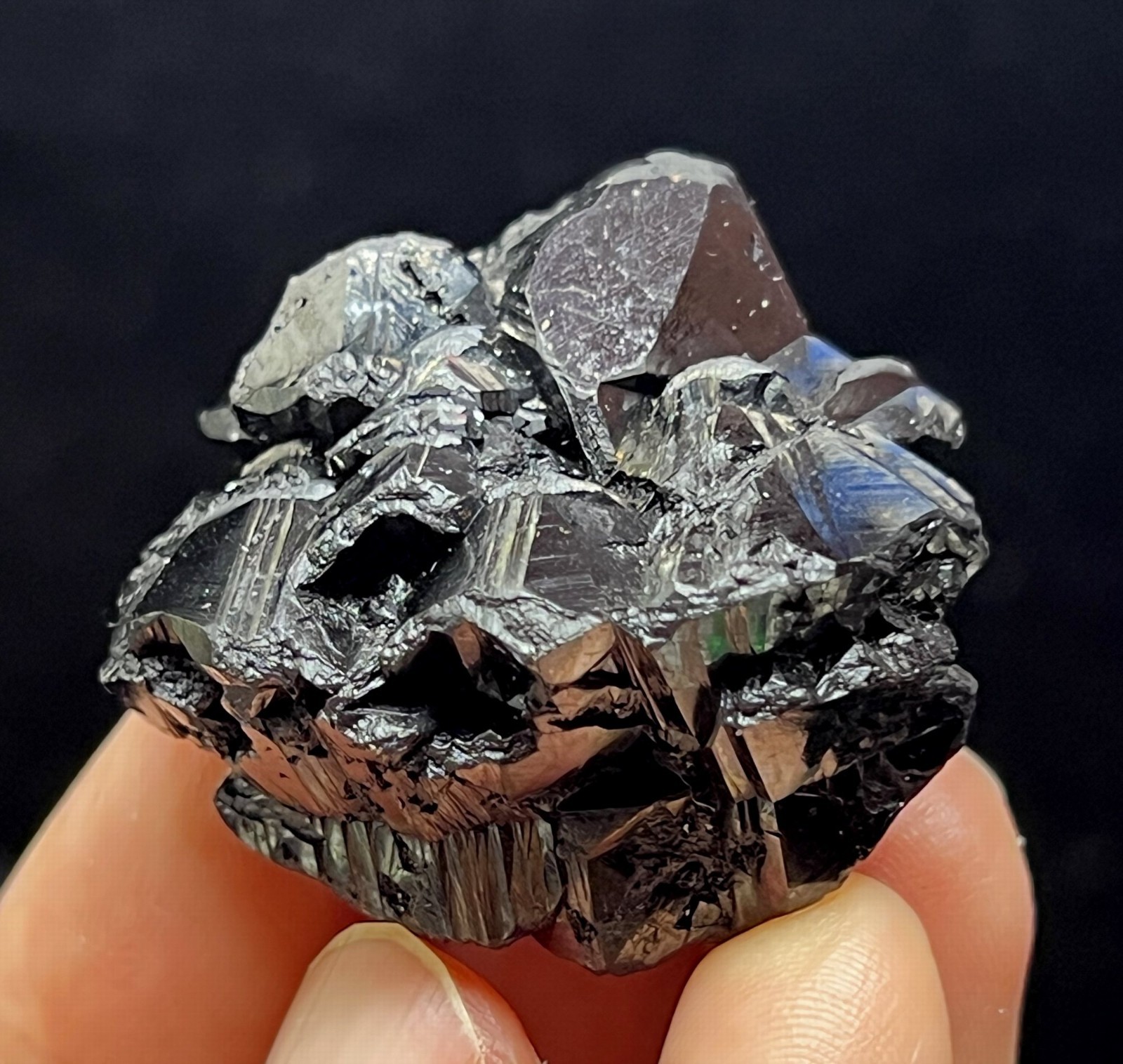 36mm 80g POWERFUL Cassiterite with Muscovite, Natural Mineral Specimen